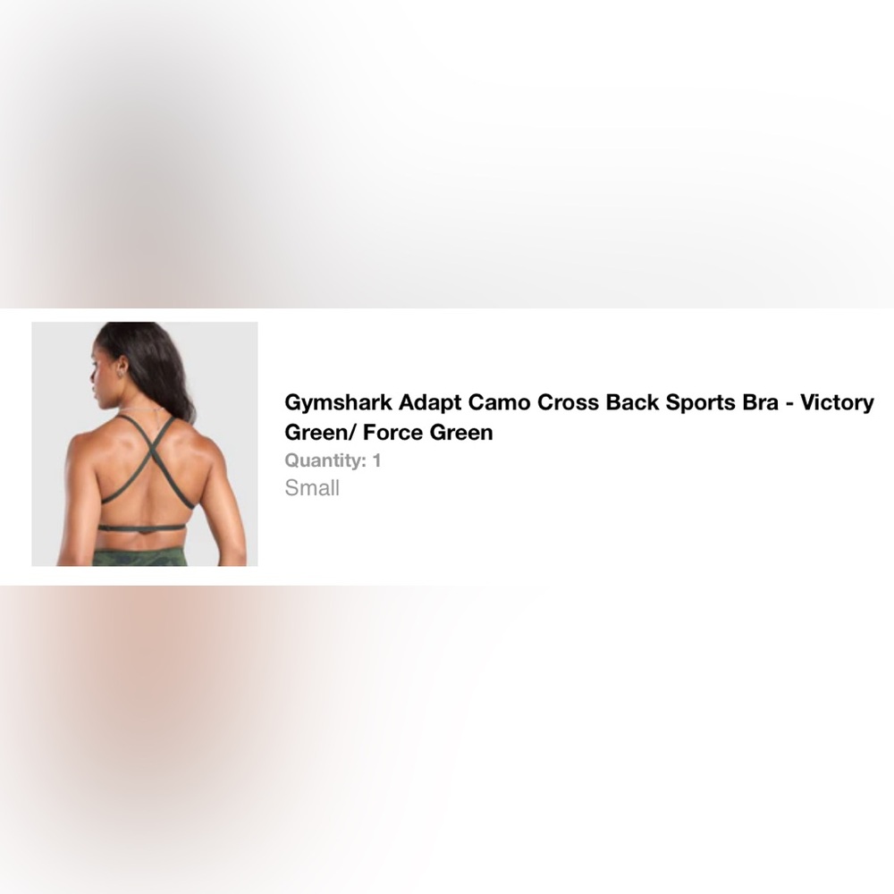Gymshark Adapt Camo Minimal Bra
Victory Green/ Force Green Small - Picture 5 of 5